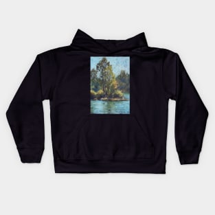 Hastings River, Rocks Ferry  - paint out Kids Hoodie